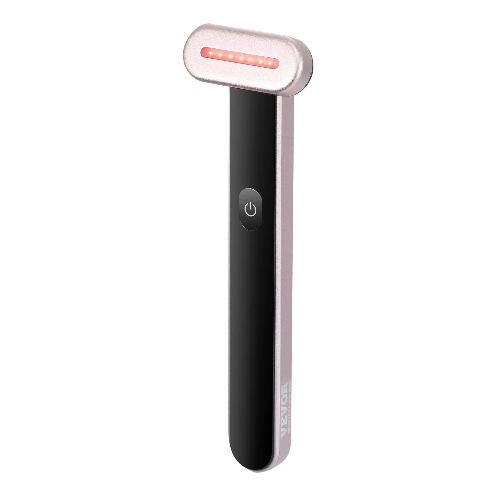 VEVOR Red Light Therapy Wand for Face and Neck, 3-In-1 LED Facial Wand Red Light Therapy Device with Heating Therapy| Vibrating Facial Massage, Portable LED Beauty Wand