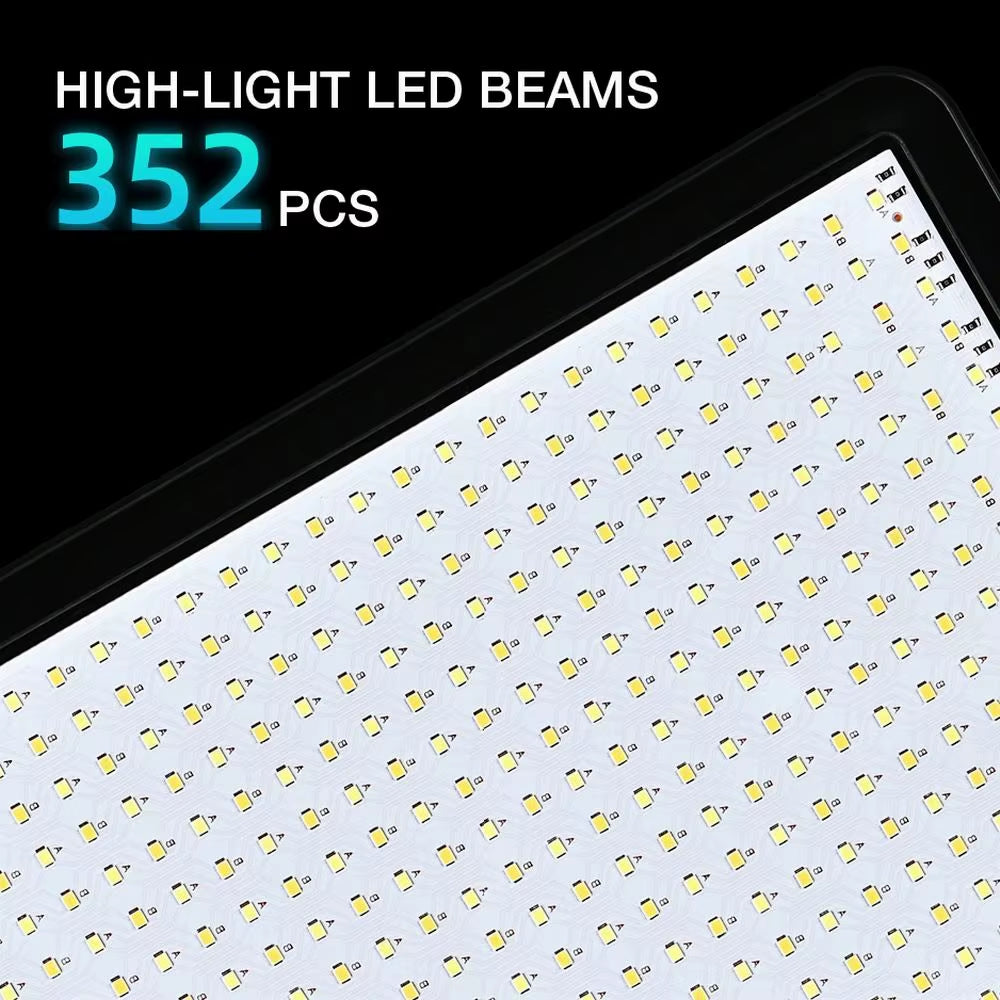 High Power 352 Led Video Light 2800K-7000K Panel Light Studio Fill Lamp Photography Lighting Photo W Light Stand for Live Stream