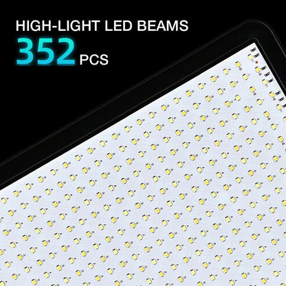High Power 352 Led Video Light 2800K-7000K Panel Light Studio Fill Lamp Photography Lighting Photo W Light Stand for Live Stream